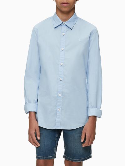 Calvin Klein Ruhák HU432832 | Calvin Klein Organic Cotton Poplin Fiu Ing Kék